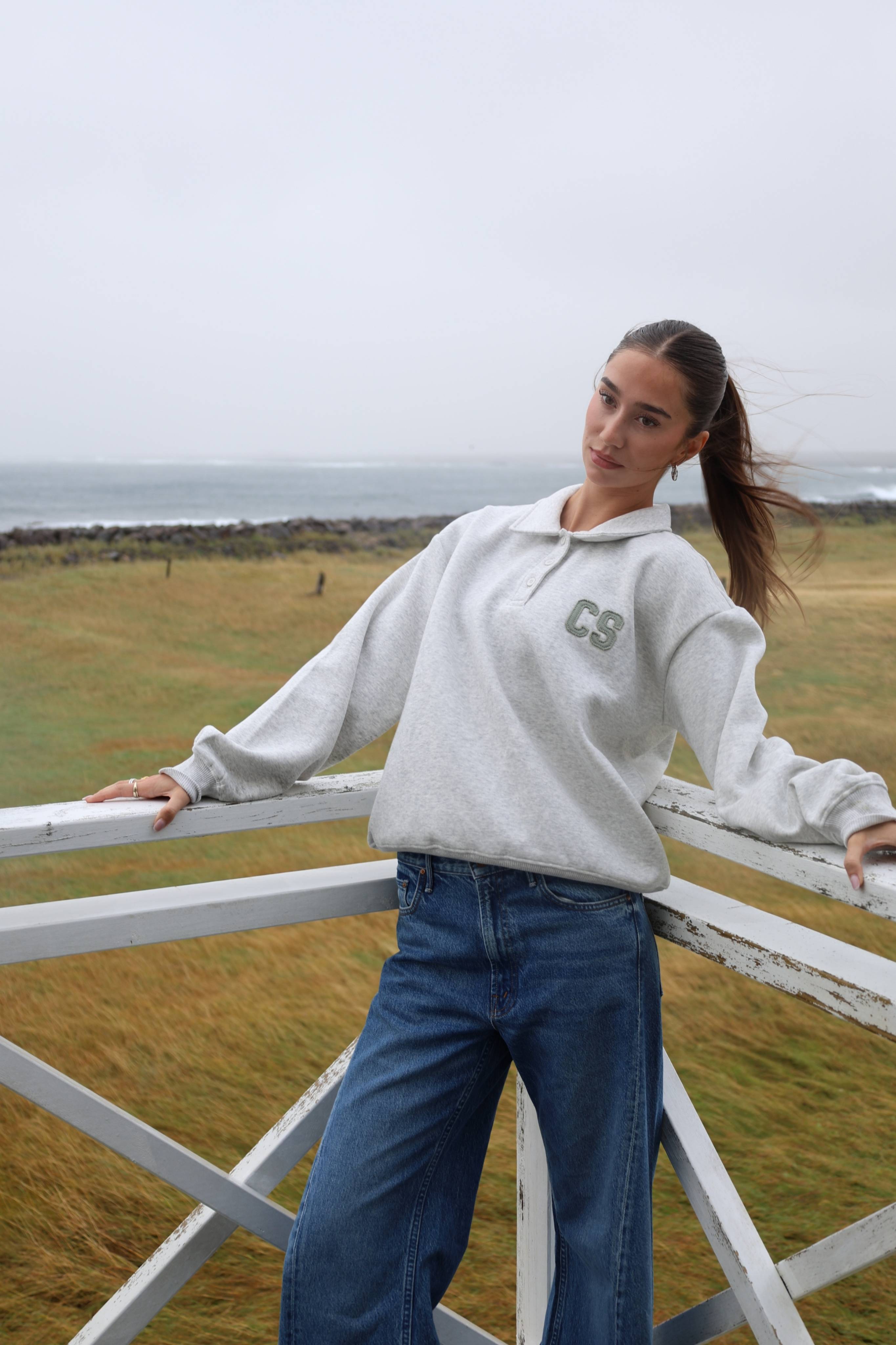 W. Rugby Shirt - Grey melange